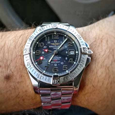 breitling colt gmt a32350 review|Breitling Colt GMT A32350 Black 2500 Diver Recently .